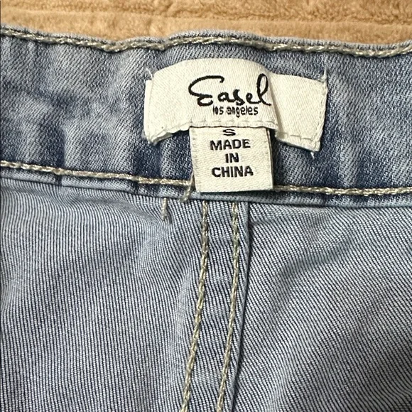 Easel Light Blue Flare Jeans Stretch Jeans Small - Picture 3 of 7